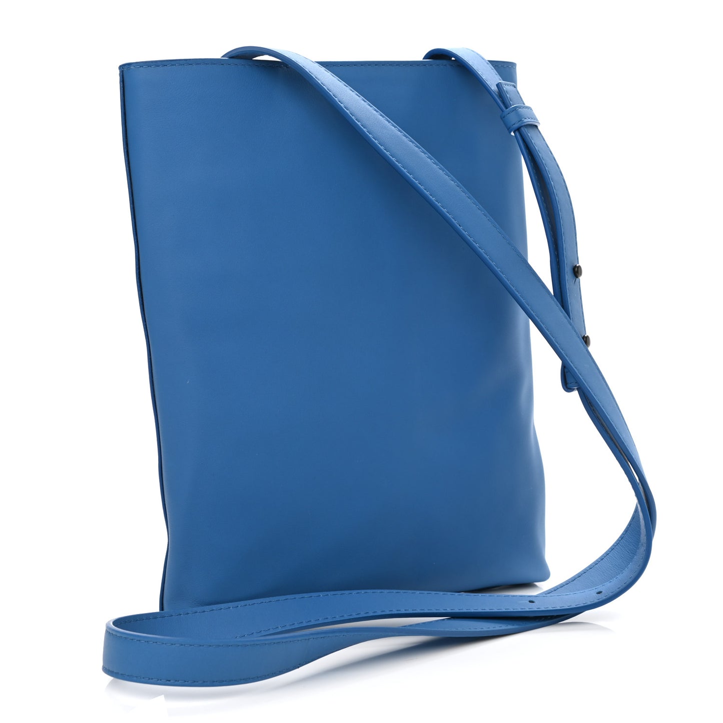 Nappa VN Crossbody Messenger Bag Blue
