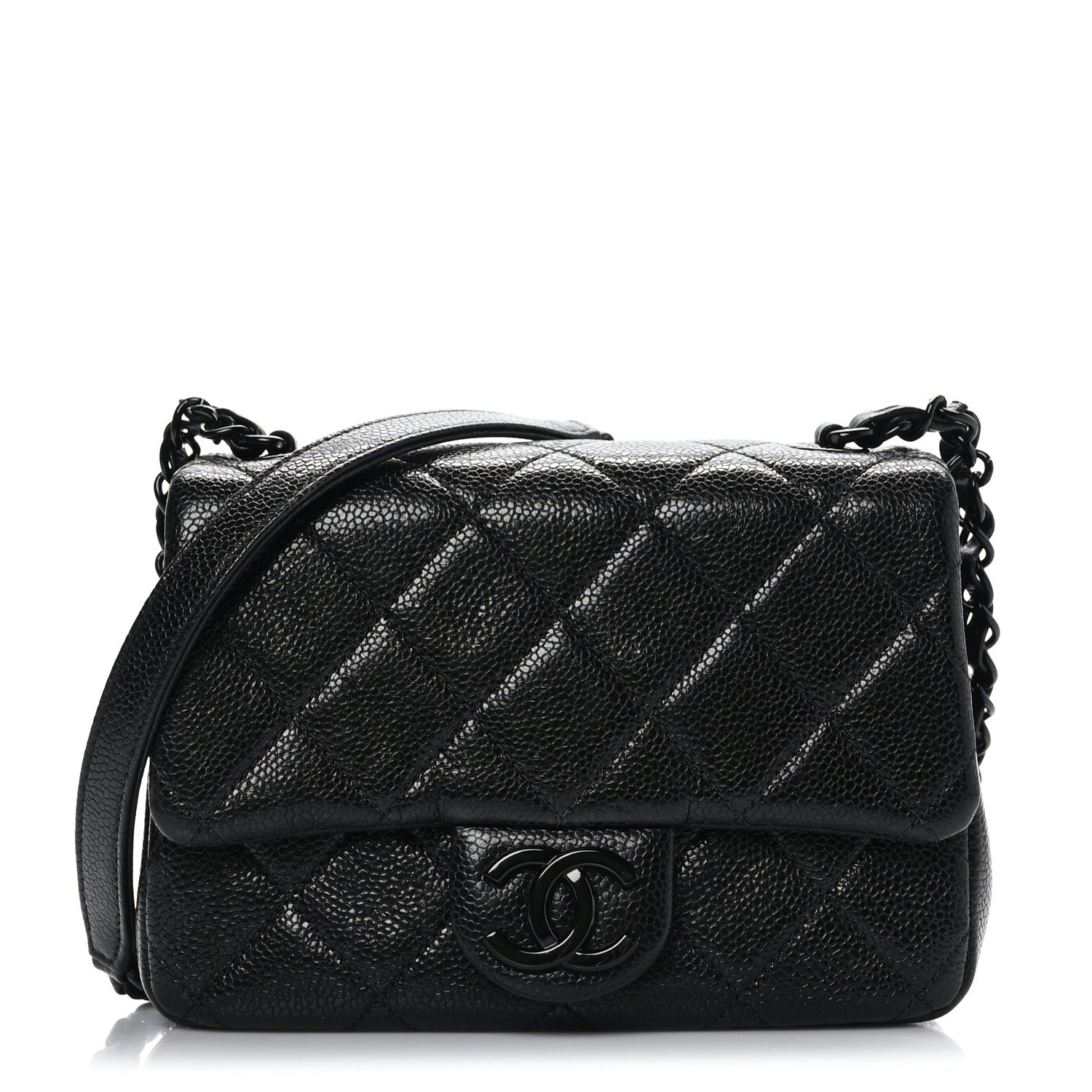 Chanel Caviar Quilted Incognito Mini Square Flap Black 1 of 9