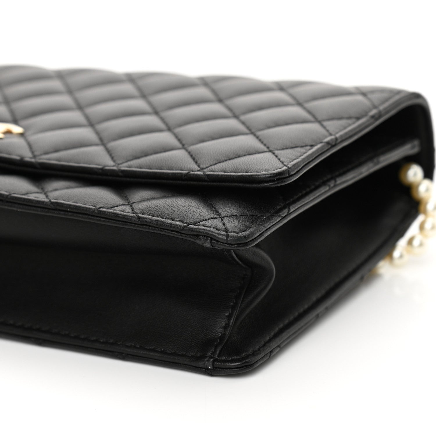 Chanel Lambskin Quilted Fantasy Pearl Flap Black 9 of 11