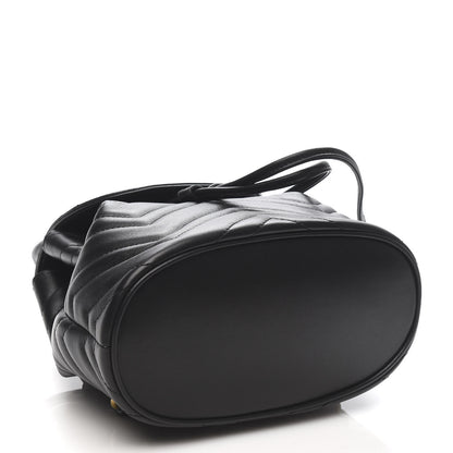 Gucci Calfskin Matelasse GG Marmont Flap Backpack Black 3 of 9