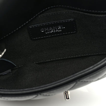 Chanel Calfskin Quilted CC Uniform Flap Belt Bag Black 5 of 10