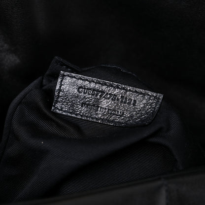 Saint Laurent Lambskin Quilted Medium Loulou Puffer Monogram Chain Satchel Black 9 of 15