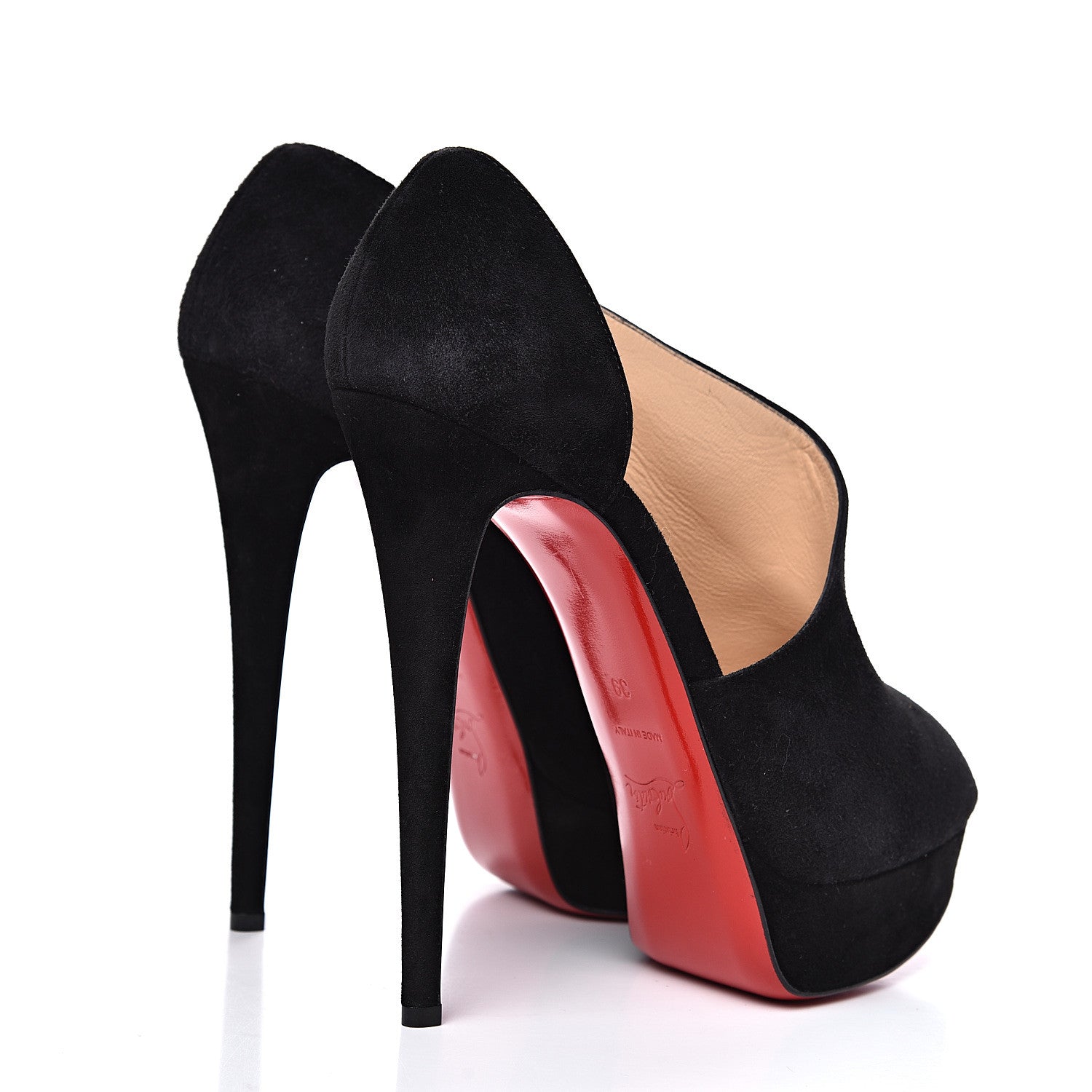 Christian Louboutin Veau Velours Verita 150 Booties 39 Black 4 of 9