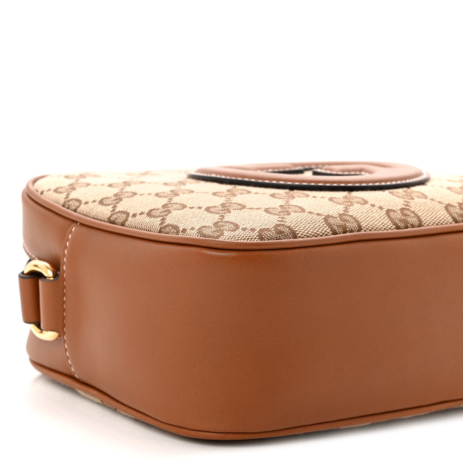 Gucci GG Supreme Calfskin Mini Blondie Bag Beige Ebony Sundial 8 of 9
