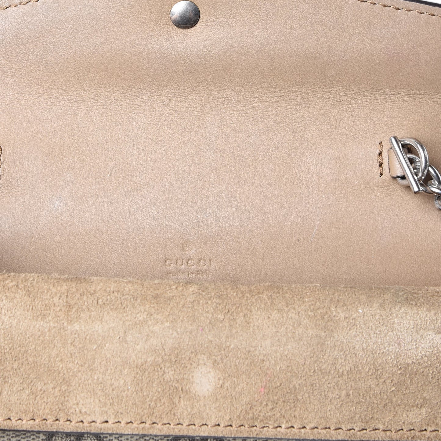 GG Supreme Monogram Super Mini Dionysus Shoulder Bag Taupe
