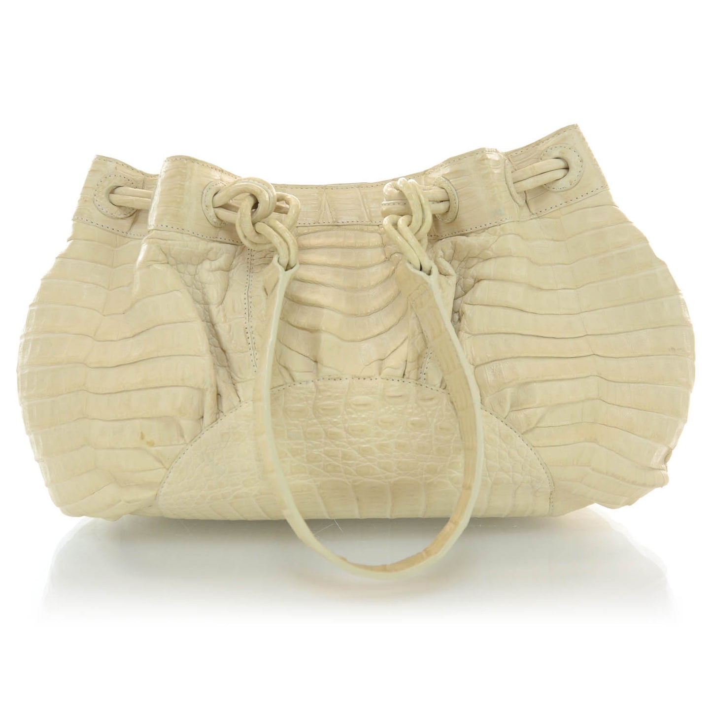 Crocodile Tote Beige