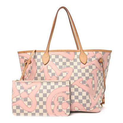 Louis Vuitton Damier Azur Tahitienne Neverfull MM 3 of 11