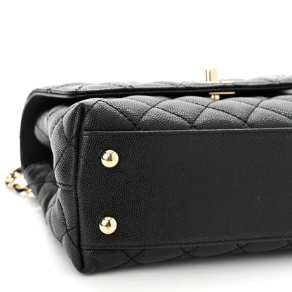Chanel Caviar Quilted Mini Coco Handle Flap Black 9 of 11