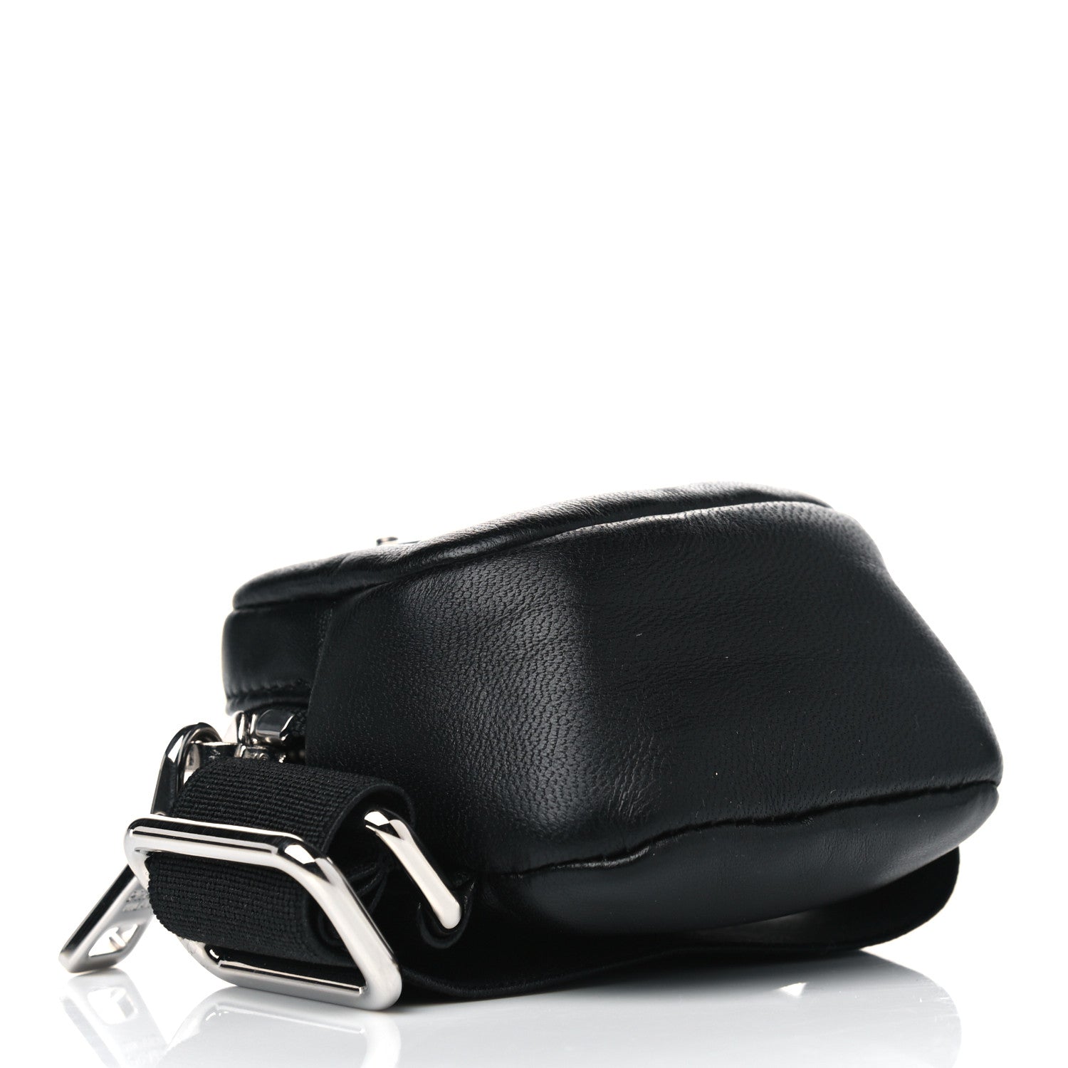 Prada Nappa Re-Nylon Metal Triangle Logo Mini Arm Pouch Black 3 of 4