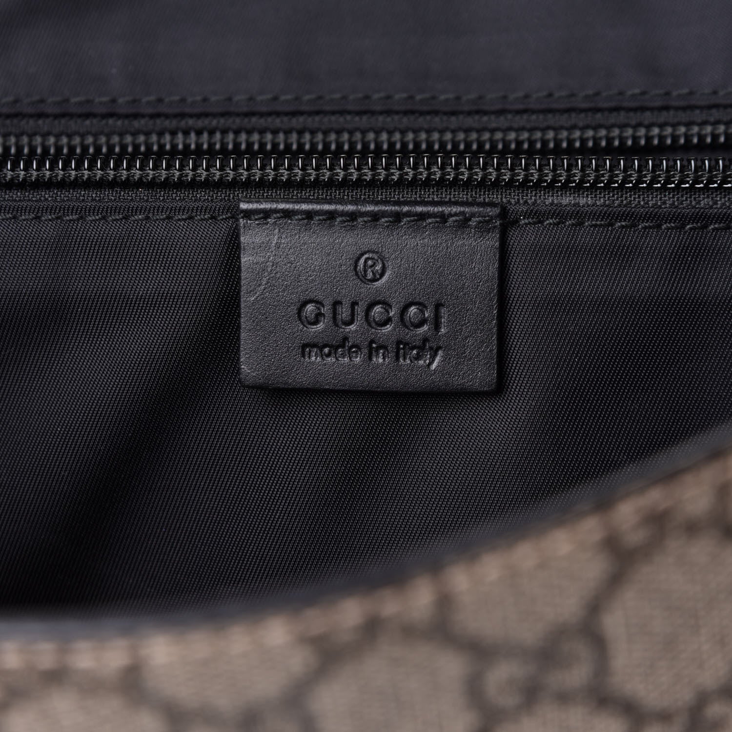 Gucci GG Supreme Monogram Web Flap Messenger Bag Black 6 of 11