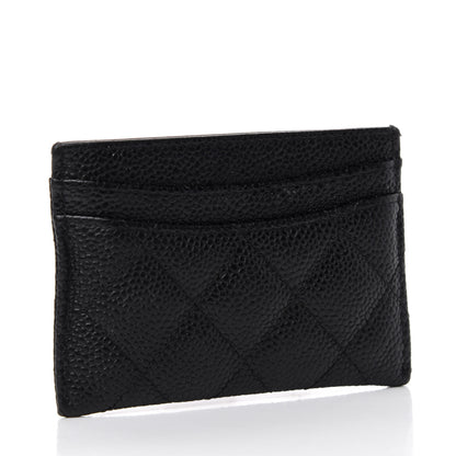 Chanel Caviar Quilted Card Holder Black 3 of 9