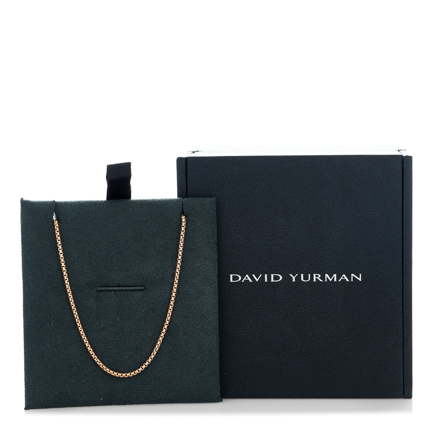 David Yurman 18K Rose Gold 1.7mm Box Chain Necklace 18" 5 of 5