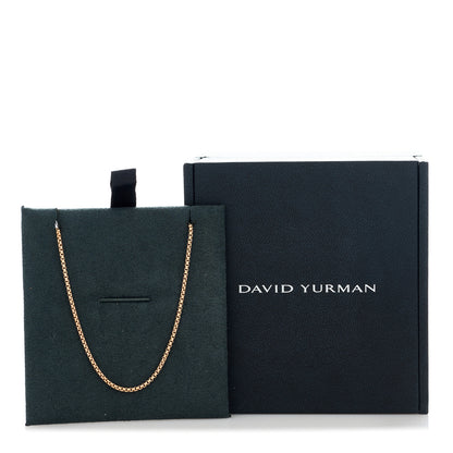 David Yurman 18K Rose Gold 1.7mm Box Chain Necklace 18" 5 of 5