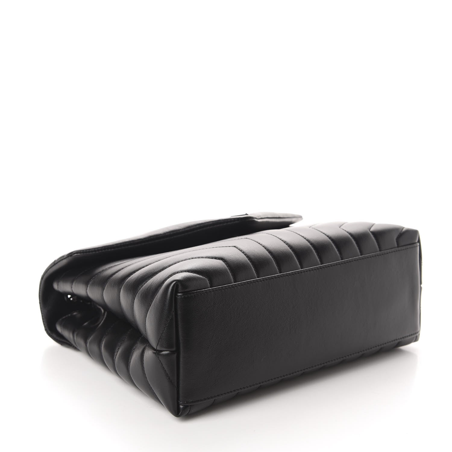 Saint Laurent Calfskin Y Quilted Monogram Medium Loulou Chain Satchel Black 4 of 11