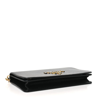 Prada Saffiano Lux Mini Crossbody Bag Black 5 of 12