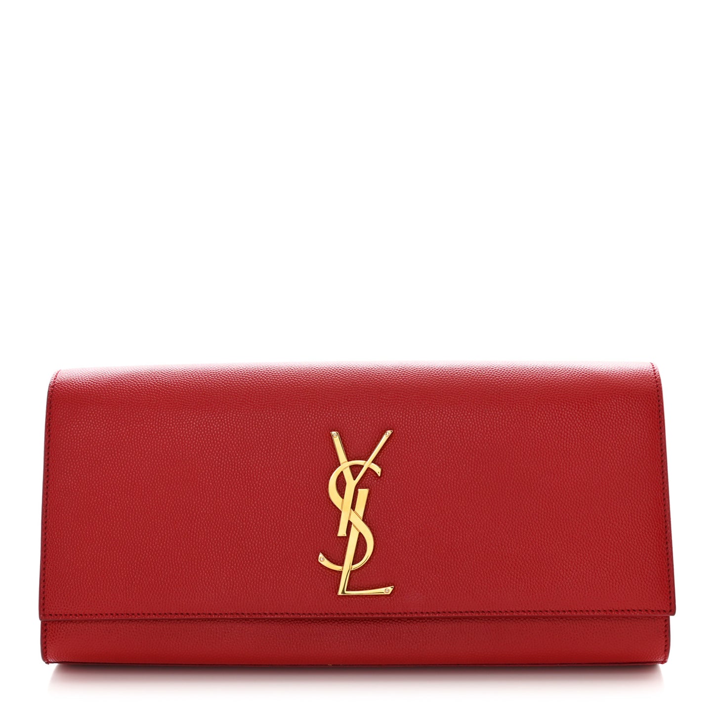 Grain De Poudre Classic Monogram Cassandre Clutch New Red