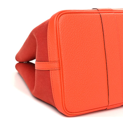 Hermes Toile Officier Negonda Garden Party 36 Rouge Tomate Capucine 9 of 11