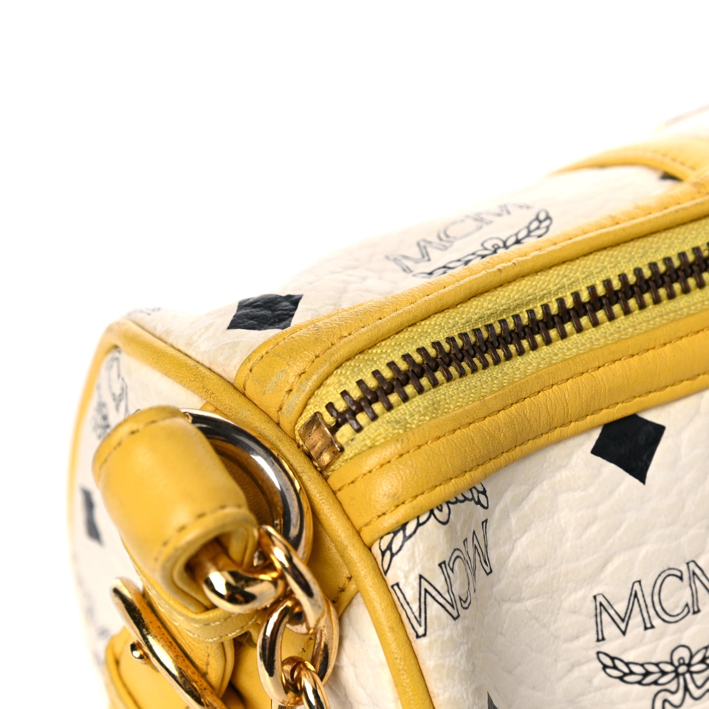 Visetos Barrel Bag White Yellow
