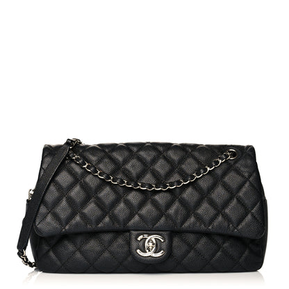 Chanel Caviar Quilted Jumbo Easy Flap Black 1 of 11