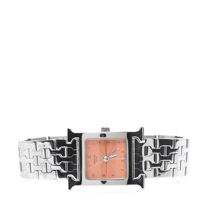 Hermes Stainless Steel 21mm Heure H Hour Quartz Watch Orange 3 of 7