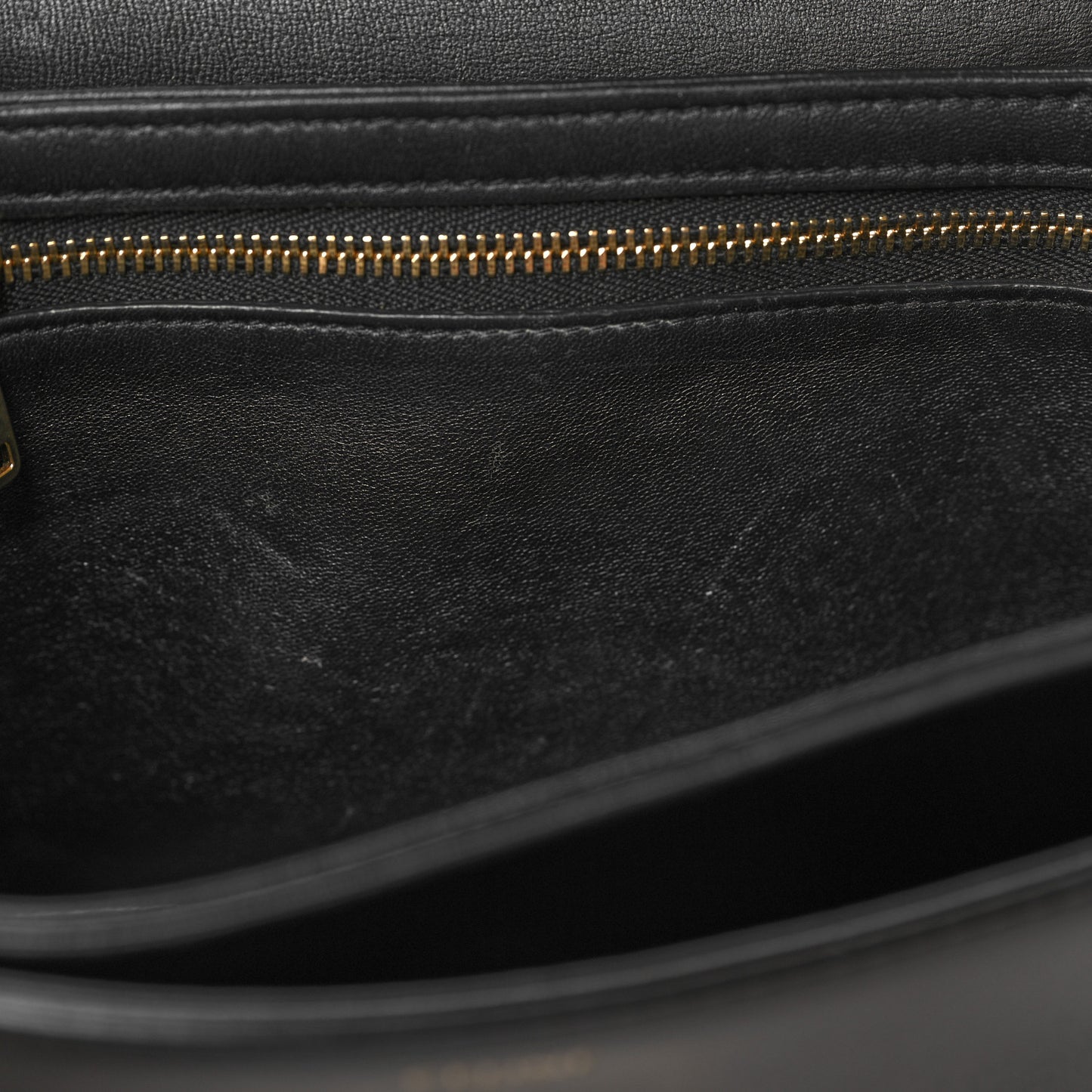 Shiny Calfskin Teen Triomphe Black