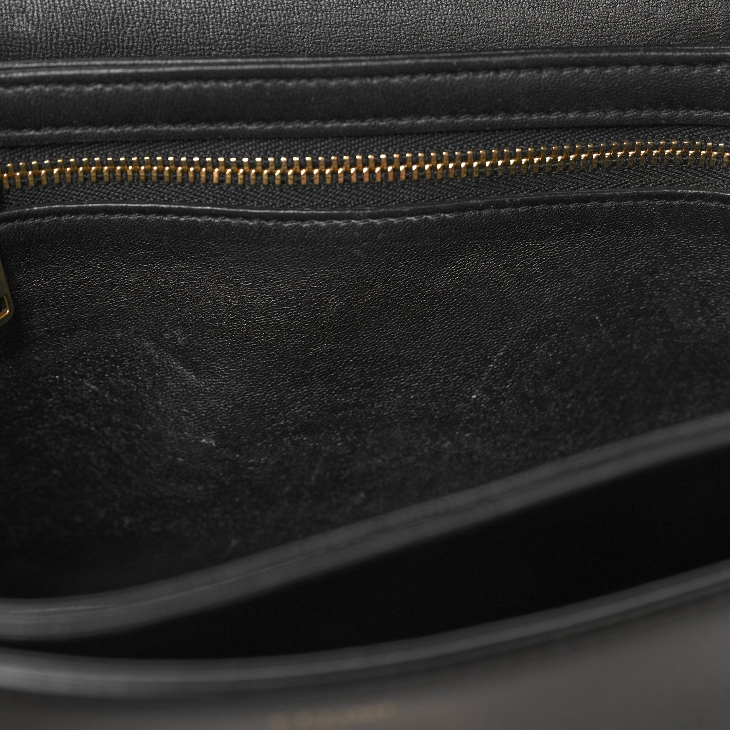 Celine Shiny Calfskin Teen Triomphe Black 11 of 12