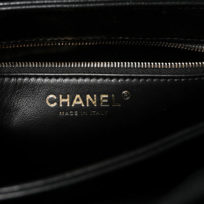 Chanel Lambskin Quilted Small Trendy CC Chain Dual Handle Flap Bag Black 6 of 10