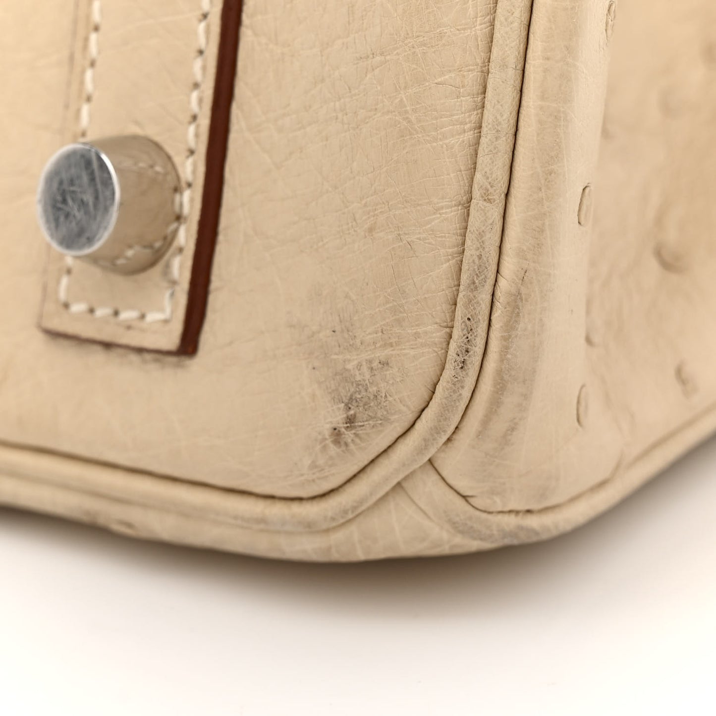 Ostrich Birkin 30 Parchemin