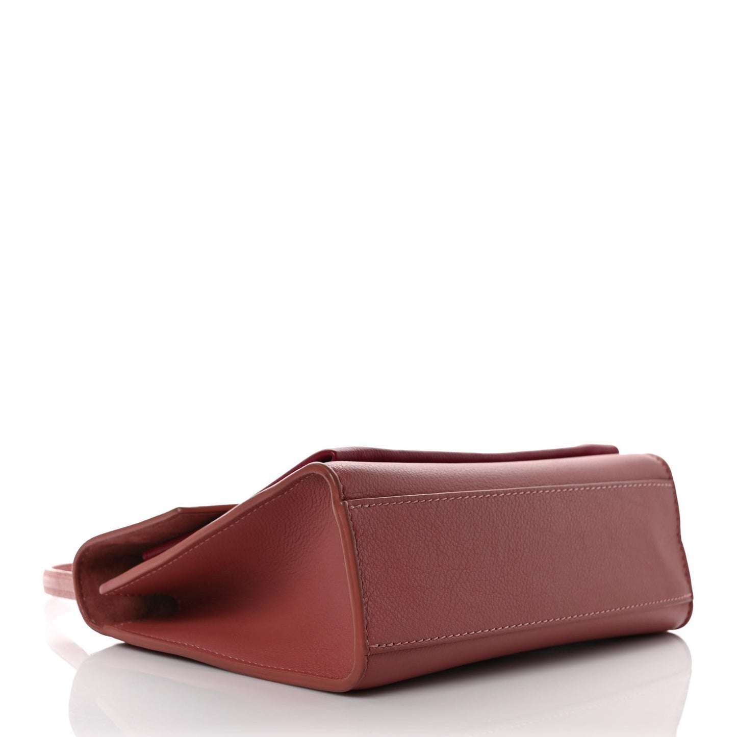 Soft Calfskin Mylockme Chain Bag BB Rose Boudoir Lie de Vin