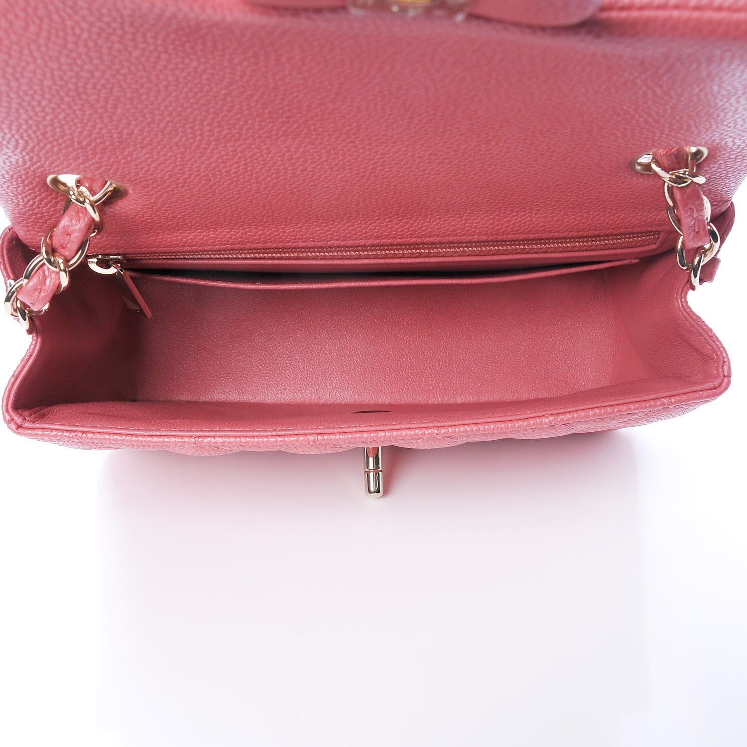 Chanel Iridescent Caviar Quilted Mini Rectangular Flap Pink 5 of 8