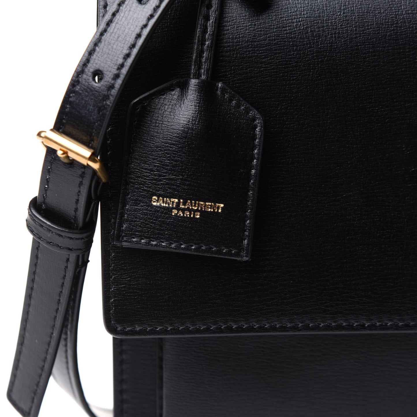 Smooth Calfskin Medium Monogram Sunset Satchel Black