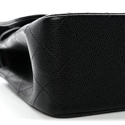 Chanel Caviar Quilted Jumbo Double Flap Black 25 of 31