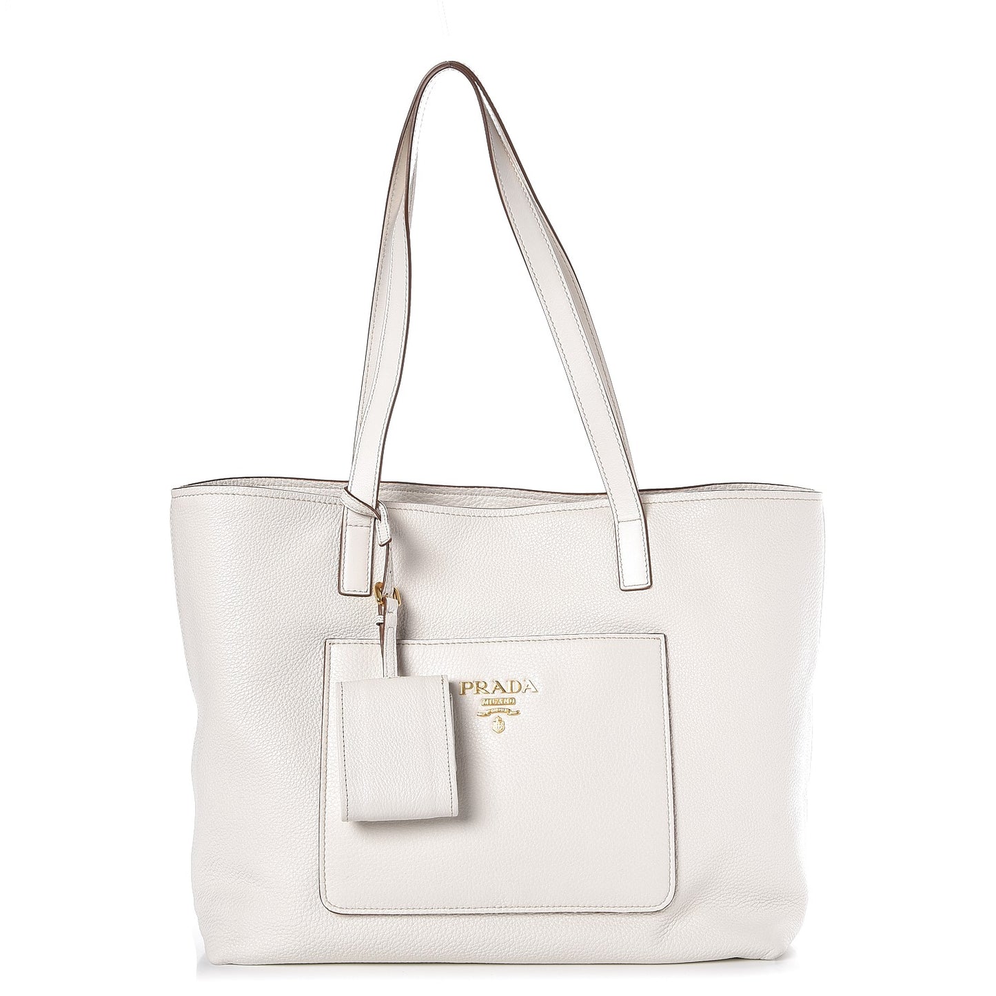 Vitello Daino Shopping Tote Talco