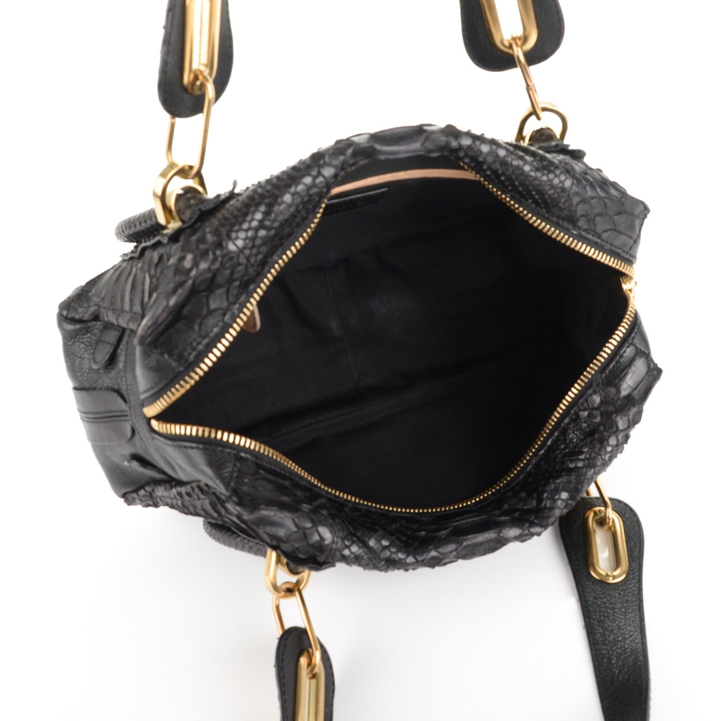 Python Calfskin East West Paraty Black