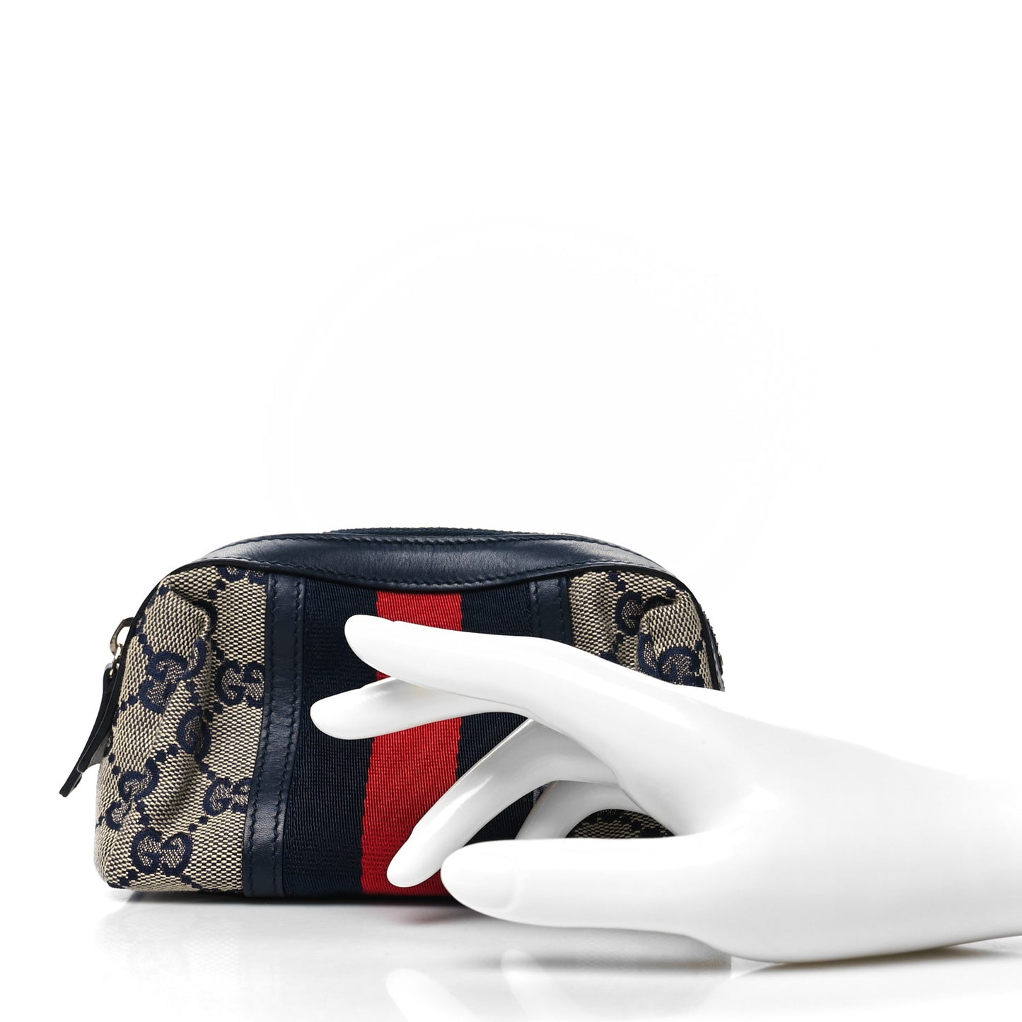 Monogram Web Small Cosmetic Case Navy