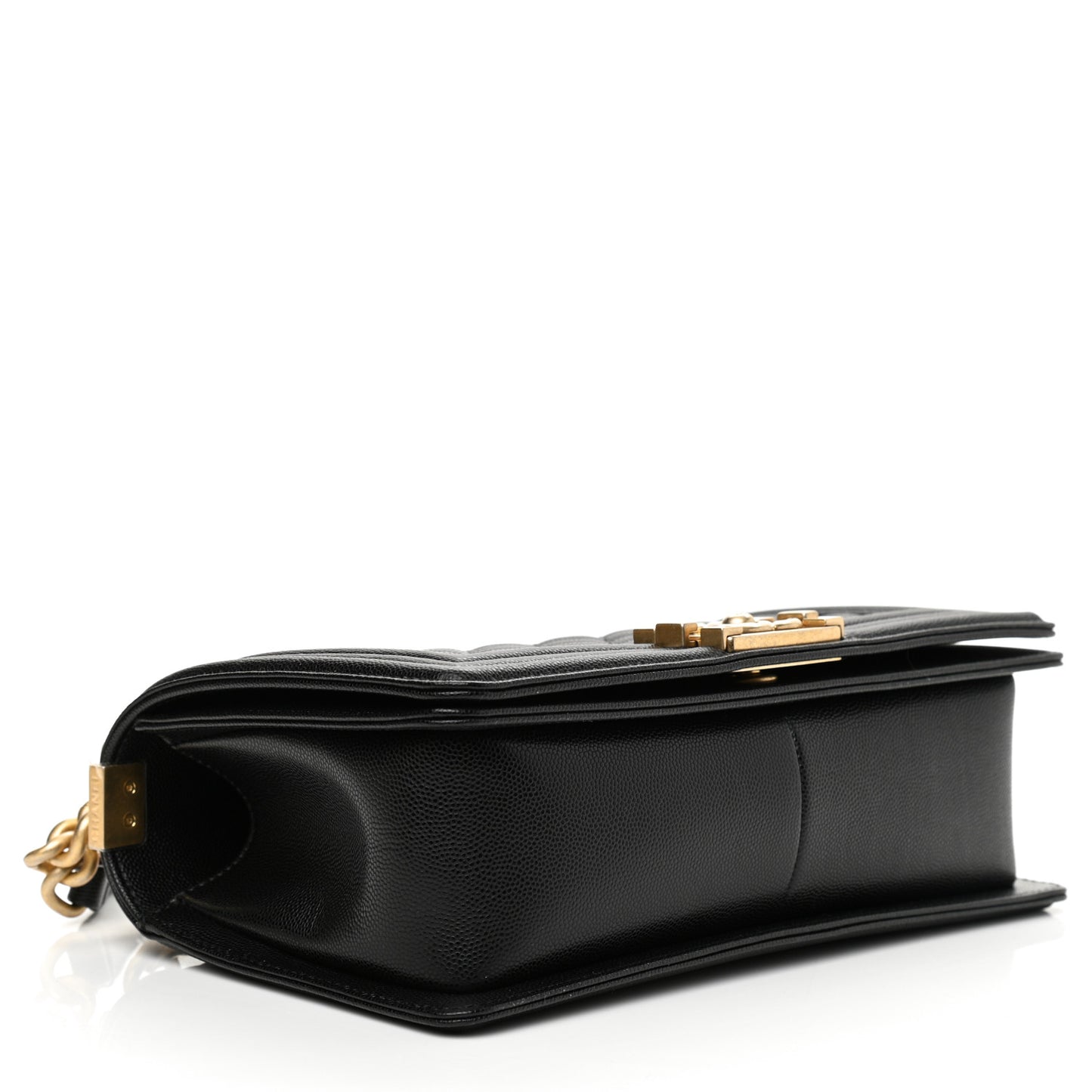 Caviar Quilted Medium Boy Flap Black