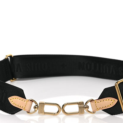 Louis Vuitton Nylon Multi Pochette Accessories Bandouliere Shoulder Strap Black 2 of 3