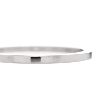 Tiffany Platinum Diamond Lucida Half Circle Wedding Band Ring 53 6.5 6 of 6