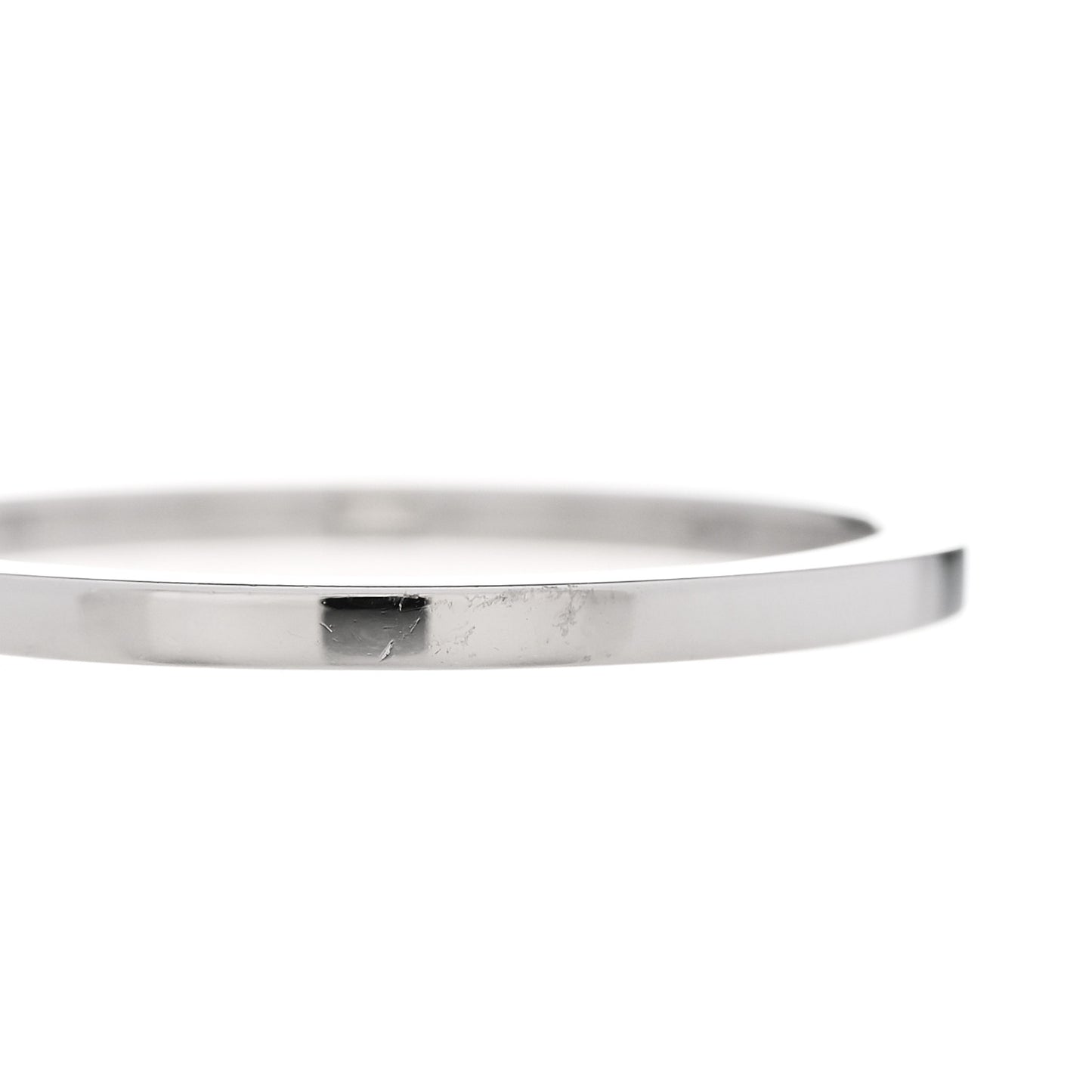 Platinum Diamond Lucida Half Circle Wedding Band Ring 53 6.5