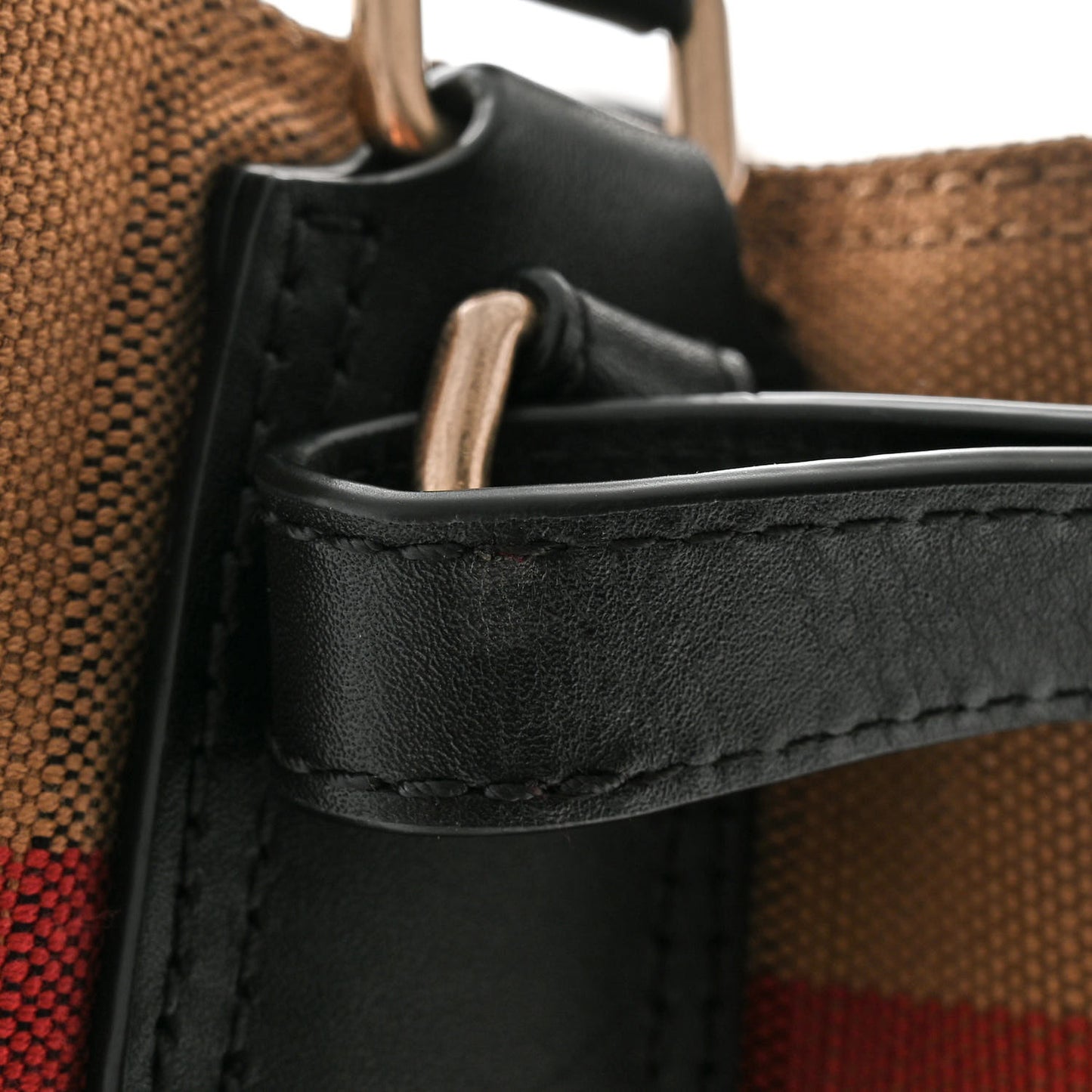 Canvas Mega Check Medium Ashby Hobo Black