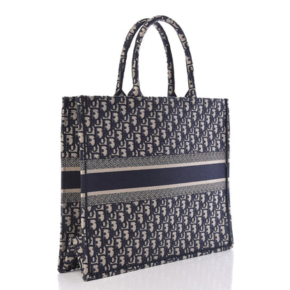 Christian Dior Oblique Book Tote Blue Multicolor 3 of 11