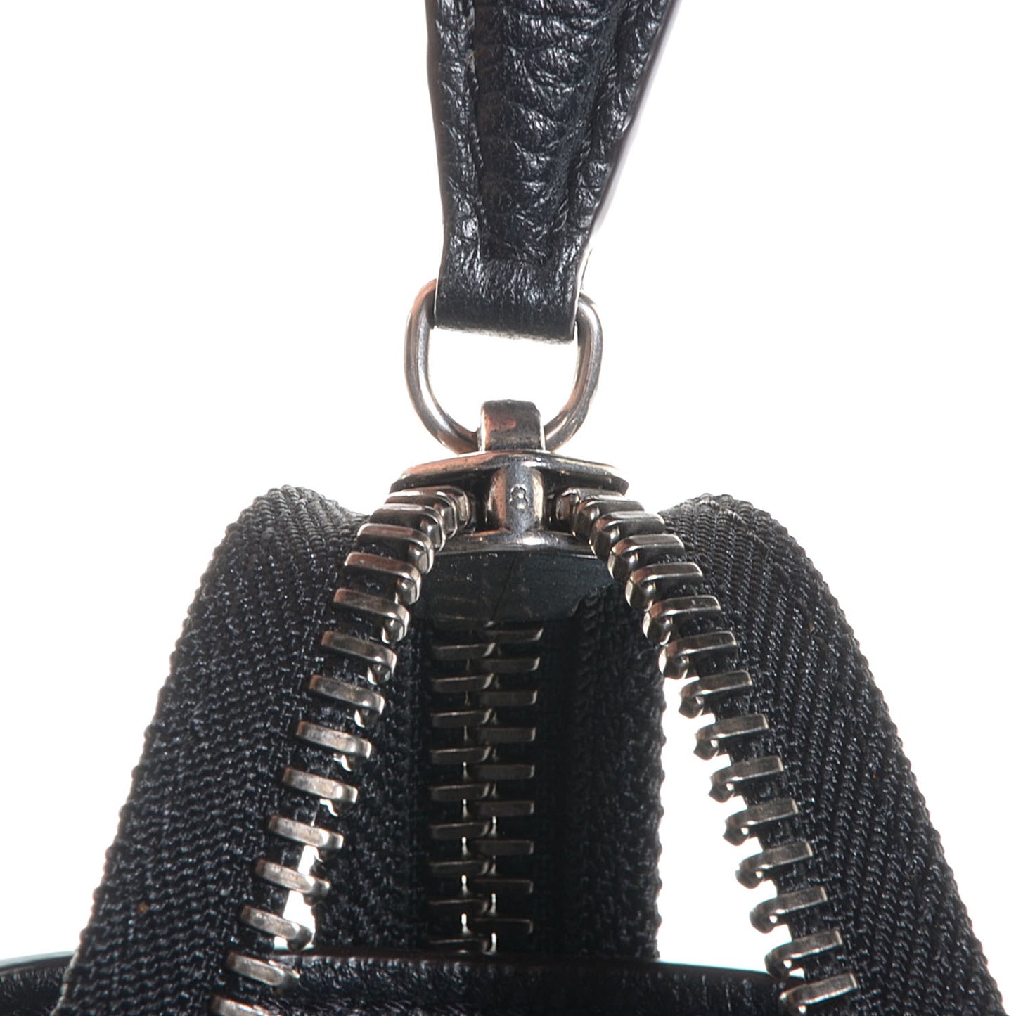 Drummed Calfskin Mini Luggage Black