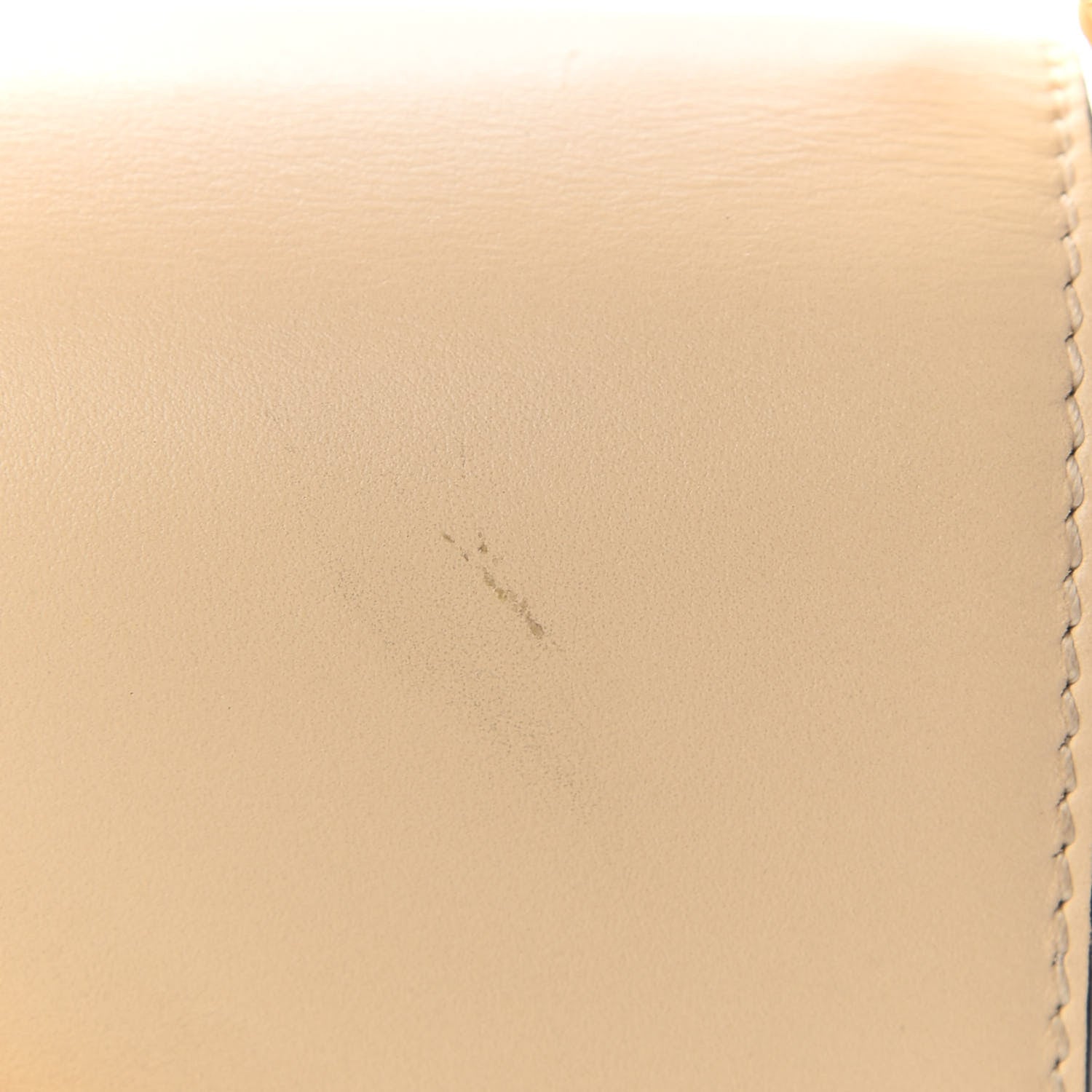 Chloe Calfskin Crocodile Embossed Mini C Double Carry Blondie Beige Autumnal Brown 11 of 11