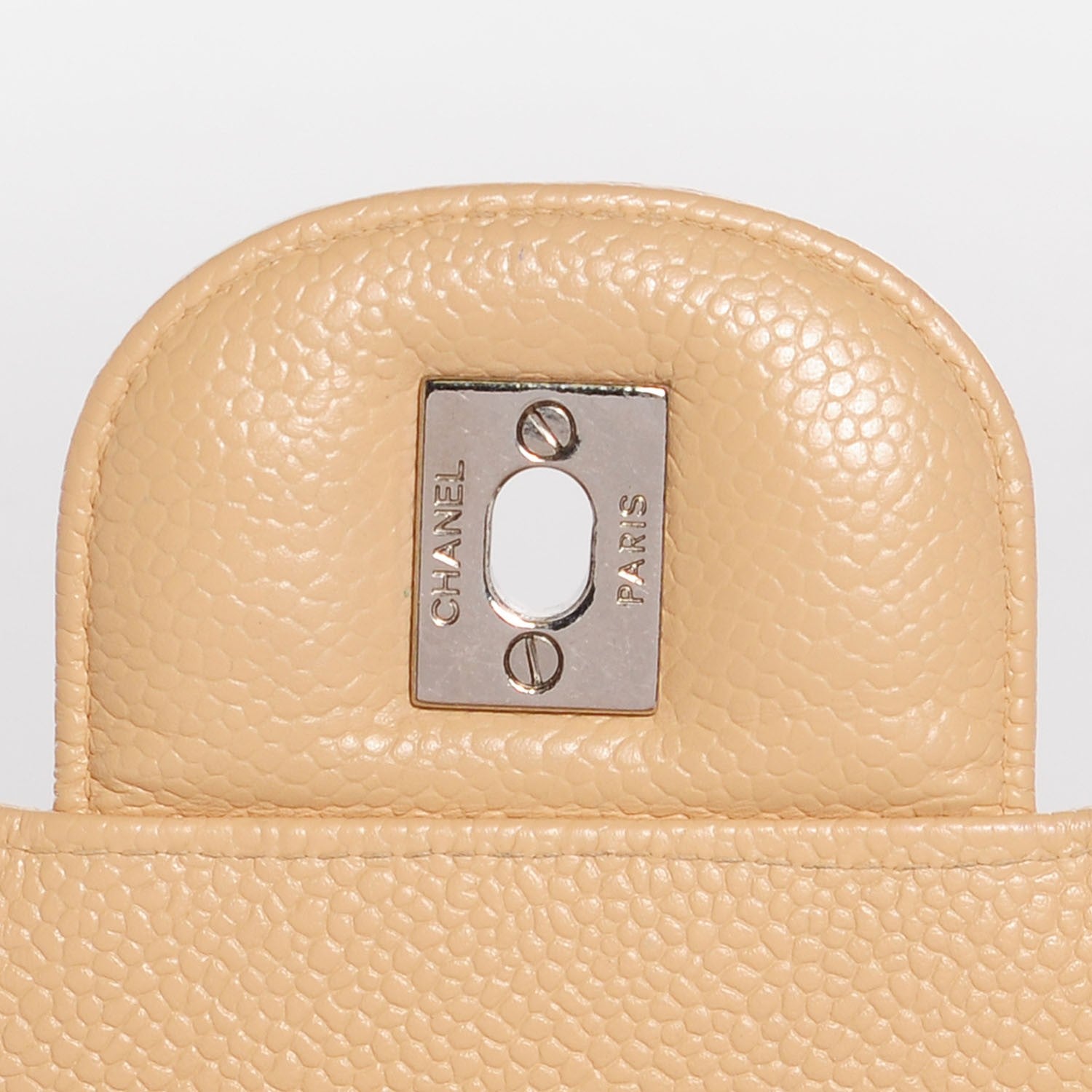Chanel Caviar Quilted Jumbo Single Flap Beige Clair 6 of 8