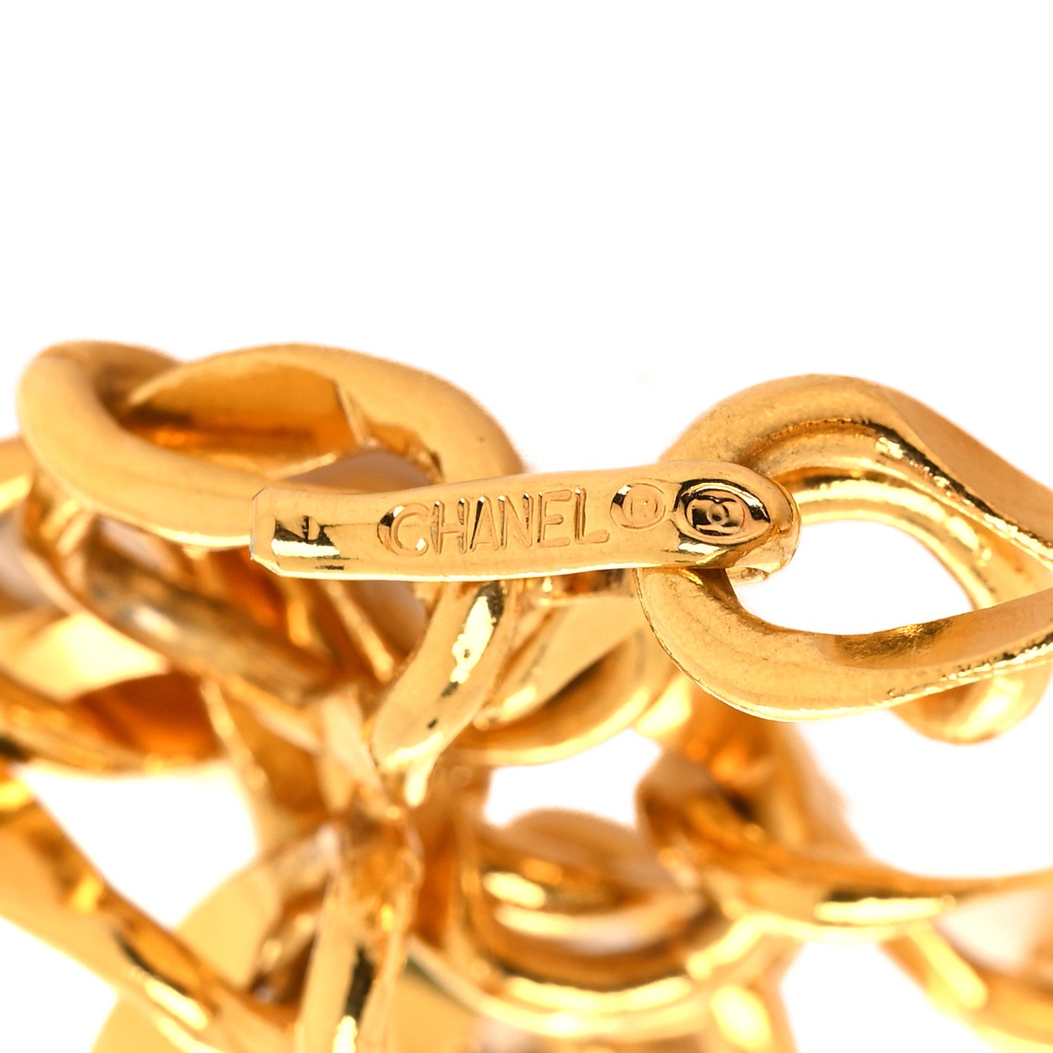 Chanel Metal Chain CC Medallion Belt Gold 3 of 3