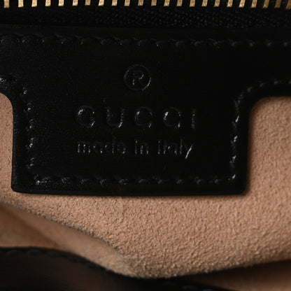 Gucci Boarded Dyana Lux Calfskin Small Jackie 1961 Hobo Black 6 of 10