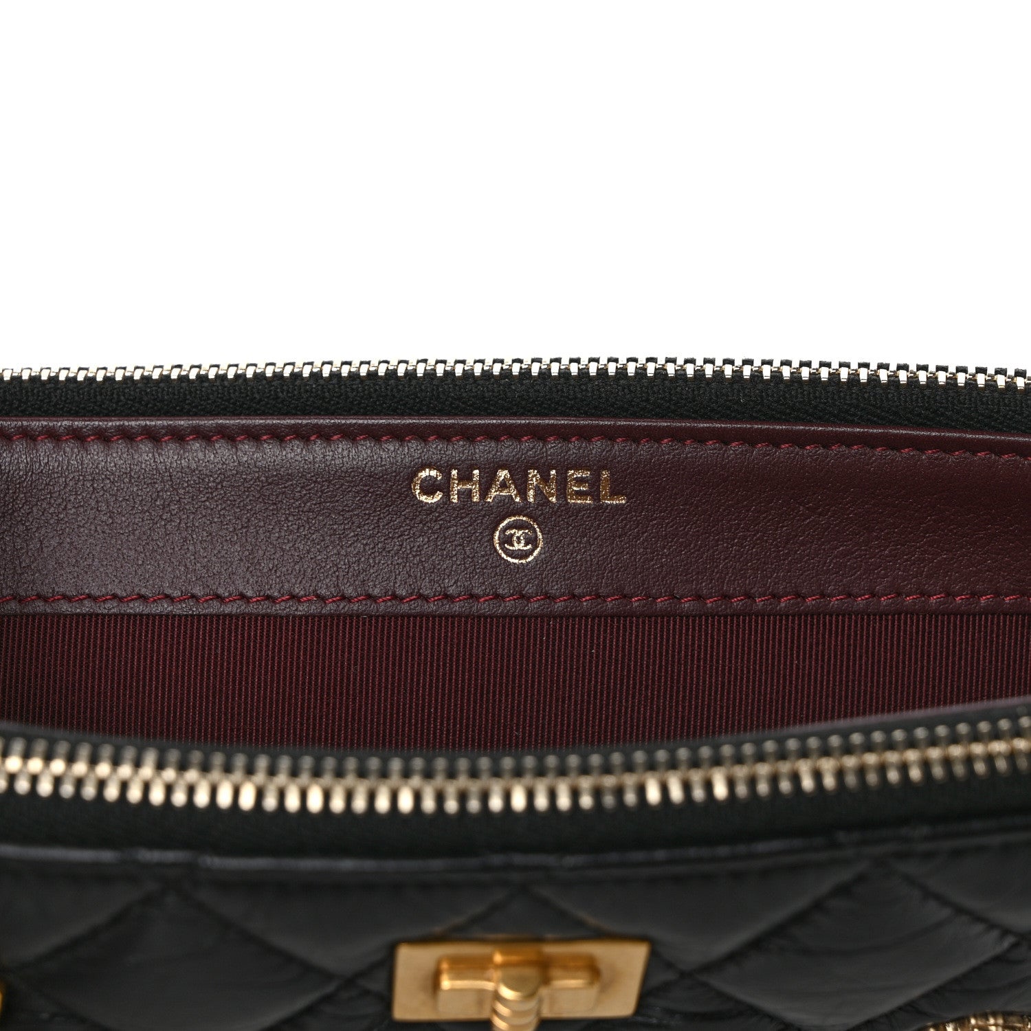 Chanel Aged Calfskin Lucky Charms 2.55 Reissue Small Clutch With Chain Black 6 of 9