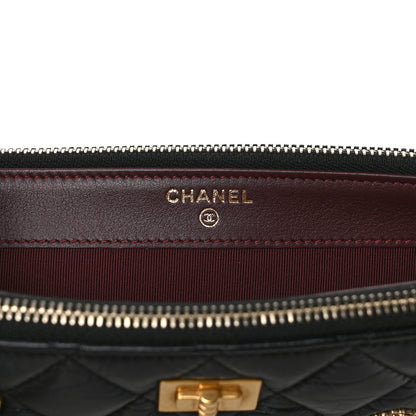 Chanel Aged Calfskin Lucky Charms 2.55 Reissue Small Clutch With Chain Black 6 of 9