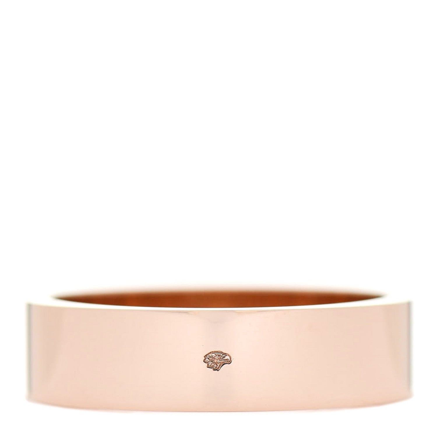 Hermes 18K Rose Gold Diamond PM Kelly Ring 53 6.5 3 of 5