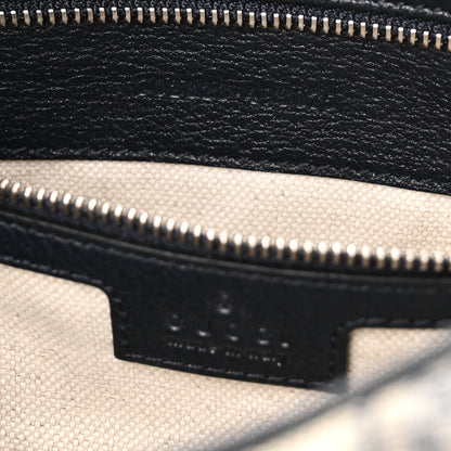 Gucci GG Supreme Monogram Textured Calfskin Web Large Attache Shoulder Bag Beige Blue 7 of 10